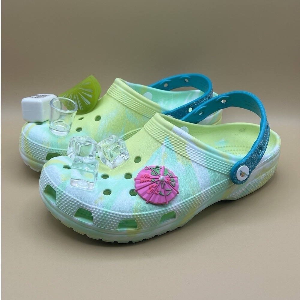 CROCS x Margaritaville Jimmy Buffet Lime Green Clogs - Women's Size 8 USED - Picture 2 of 7